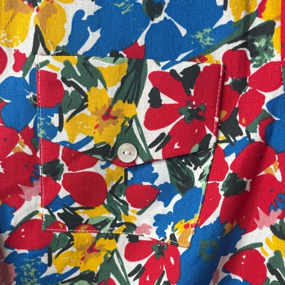 🌸 Molly Bracken Floral Front Tie, Button Blouse Colorful Women’s Small NWT 🌸 - Picture 6 of 14